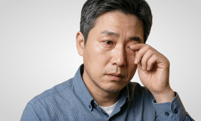 지속적인 이물감과 눈물 흘림